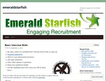 Tablet Screenshot of emeraldstarfish.wordpress.com