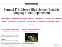 Tablet Screenshot of literacyatmorse1.wordpress.com