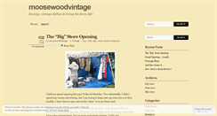 Desktop Screenshot of moosewoodvintage.wordpress.com