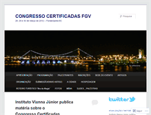 Tablet Screenshot of congressocertificadas.wordpress.com