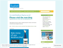 Tablet Screenshot of isabelhealthcare.wordpress.com