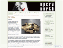 Tablet Screenshot of operanorth.wordpress.com