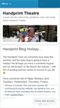 Mobile Screenshot of handprinttheatre.wordpress.com