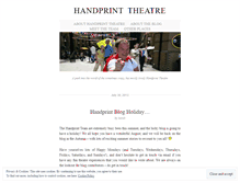 Tablet Screenshot of handprinttheatre.wordpress.com