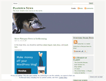 Tablet Screenshot of platypusnews.wordpress.com