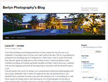 Tablet Screenshot of berlynphotography.wordpress.com