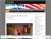 Tablet Screenshot of nisneygossip.wordpress.com
