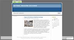 Desktop Screenshot of nationalmagazineexchange.wordpress.com