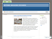 Tablet Screenshot of nationalmagazineexchange.wordpress.com