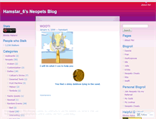 Tablet Screenshot of hamstar6.wordpress.com