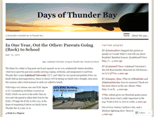 Tablet Screenshot of daysofthunderbay.wordpress.com