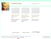 Tablet Screenshot of facelikeafryingpan.wordpress.com