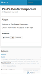 Mobile Screenshot of posteremporium.wordpress.com