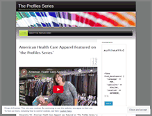 Tablet Screenshot of profilesseries.wordpress.com
