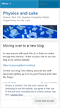 Mobile Screenshot of physicsandcake.wordpress.com