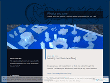 Tablet Screenshot of physicsandcake.wordpress.com
