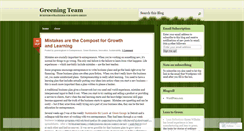 Desktop Screenshot of greeningteam.wordpress.com