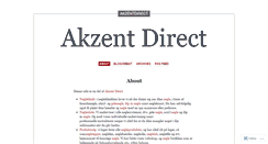 Desktop Screenshot of akzentdirect.wordpress.com