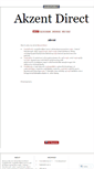 Mobile Screenshot of akzentdirect.wordpress.com