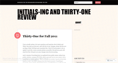 Desktop Screenshot of initiallythirtyone.wordpress.com