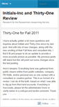 Mobile Screenshot of initiallythirtyone.wordpress.com