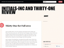 Tablet Screenshot of initiallythirtyone.wordpress.com