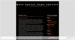 Desktop Screenshot of maissocial.wordpress.com