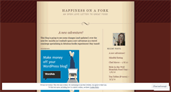 Desktop Screenshot of happinessonafork.wordpress.com