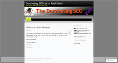 Desktop Screenshot of dominatingseo.wordpress.com