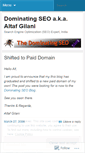 Mobile Screenshot of dominatingseo.wordpress.com