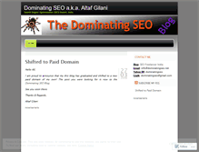 Tablet Screenshot of dominatingseo.wordpress.com