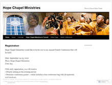 Tablet Screenshot of hopechapelministries.wordpress.com