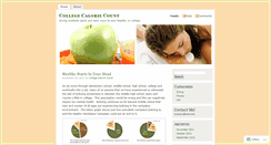 Desktop Screenshot of collegecaloriecount.wordpress.com