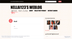 Desktop Screenshot of nellai123.wordpress.com