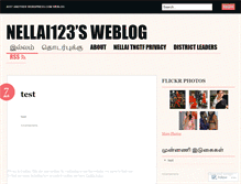 Tablet Screenshot of nellai123.wordpress.com