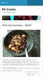 Mobile Screenshot of pkcooks.wordpress.com