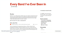 Desktop Screenshot of everyband.wordpress.com