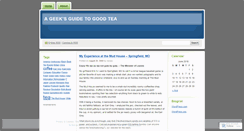 Desktop Screenshot of geektoatea.wordpress.com