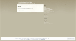 Desktop Screenshot of fromthesnakeriverplain.wordpress.com