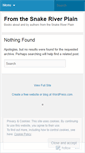 Mobile Screenshot of fromthesnakeriverplain.wordpress.com