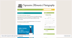 Desktop Screenshot of expressivemoments.wordpress.com