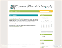 Tablet Screenshot of expressivemoments.wordpress.com