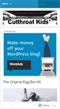 Mobile Screenshot of cutthroatkids.wordpress.com