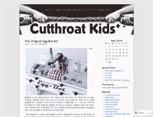 Tablet Screenshot of cutthroatkids.wordpress.com