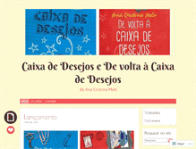 Tablet Screenshot of caixadedesejos.wordpress.com