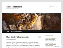 Tablet Screenshot of crimsonbattleaxe.wordpress.com