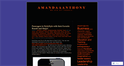 Desktop Screenshot of amandaaanthony.wordpress.com