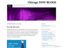 Tablet Screenshot of chicagonow.wordpress.com