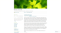 Desktop Screenshot of bioticgrowth.wordpress.com