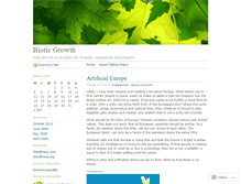 Tablet Screenshot of bioticgrowth.wordpress.com